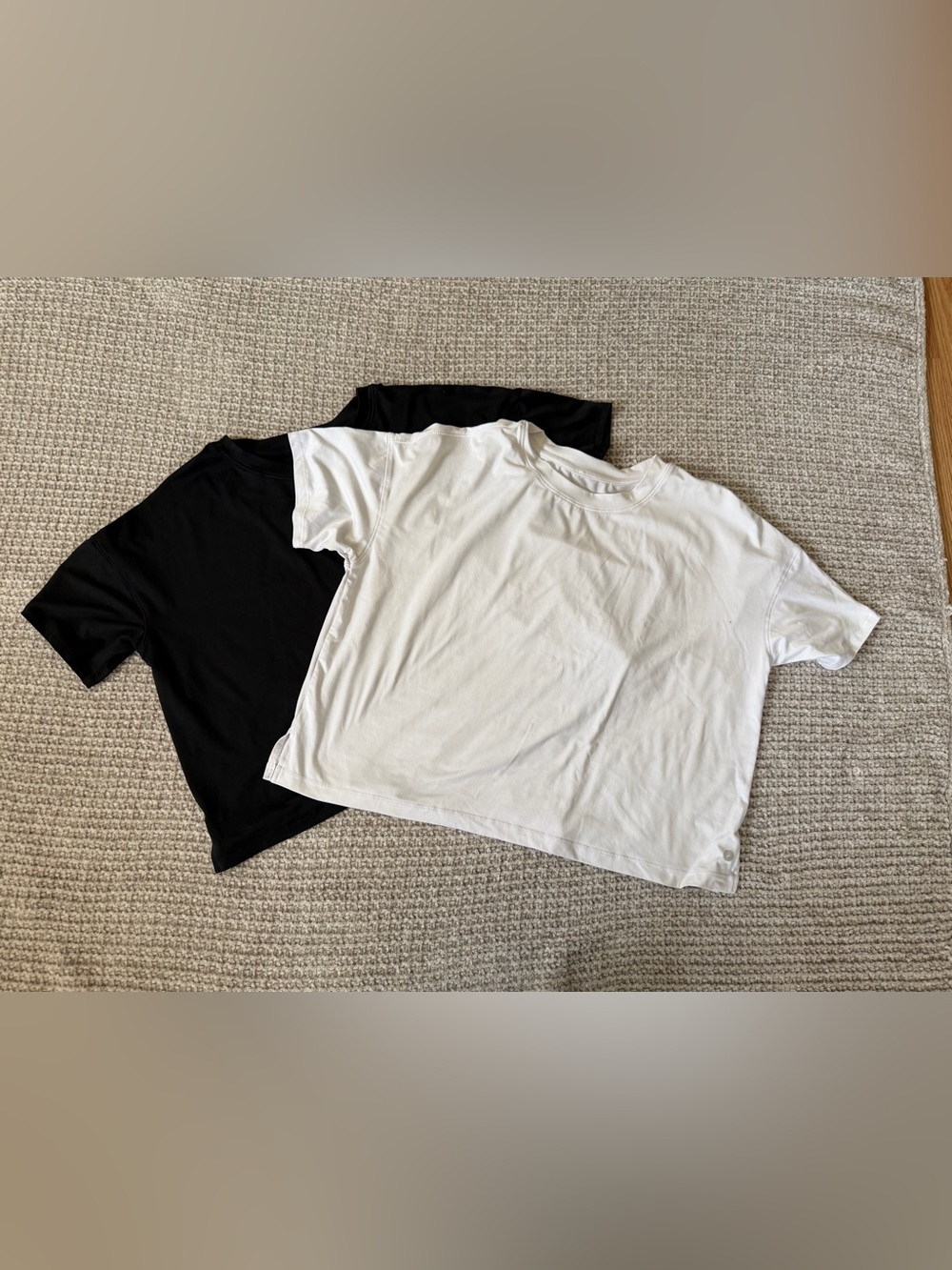 90 Degree by reflex Black & White Oversized Crewneck Tee bundle